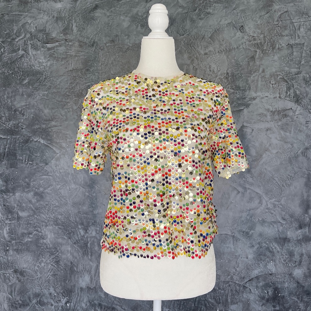 Multicolor Sequin  top